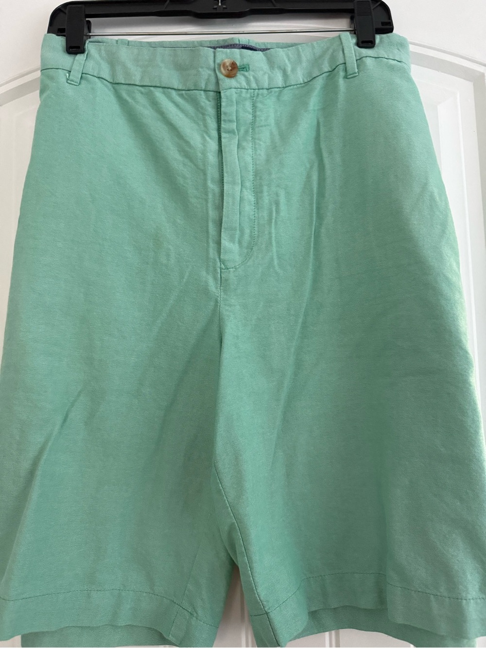 Izod Mint Green Flat Front Men's Shorts 42 beachy Golf summer cotton * flaw